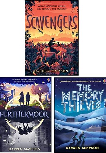 Darren Simpson 3 Books Collection Set (Scavengers, The Memory Thieves, Furthermoor)