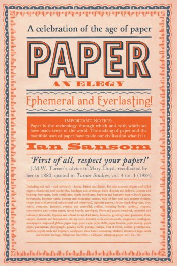 Paper: An Elegy Cover Image