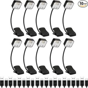 10 pack rechargeable book lights