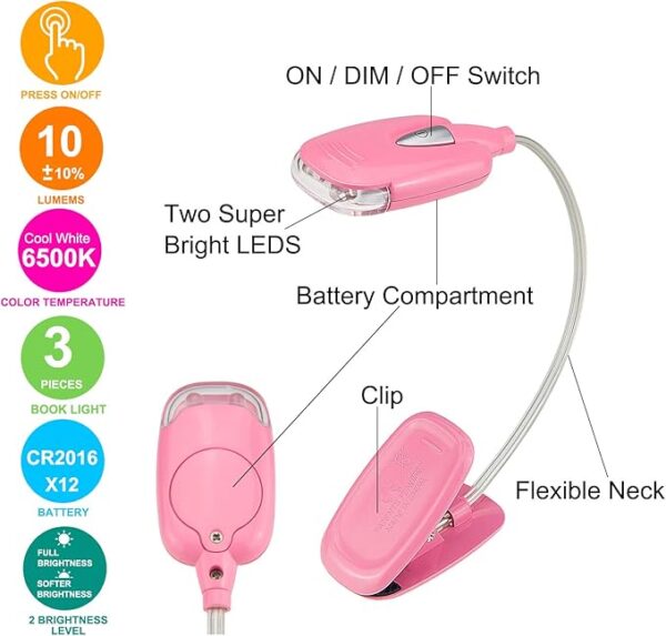 3 pack book light structure
