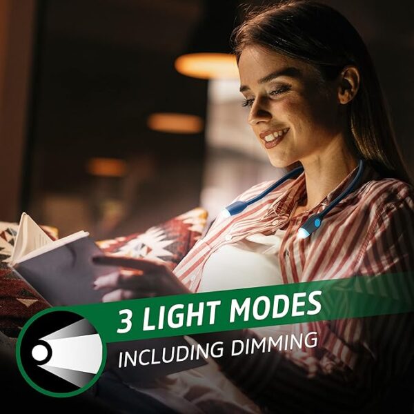 Energizer LED rechargeable black neck light modes