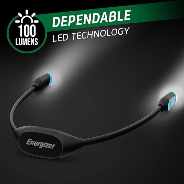 Energizer LED rechargeable black neck light technology