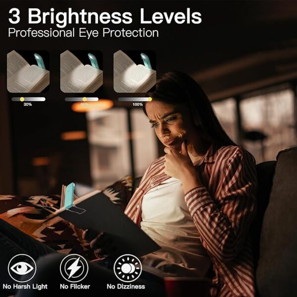 KunHe 10 pack book light brightness