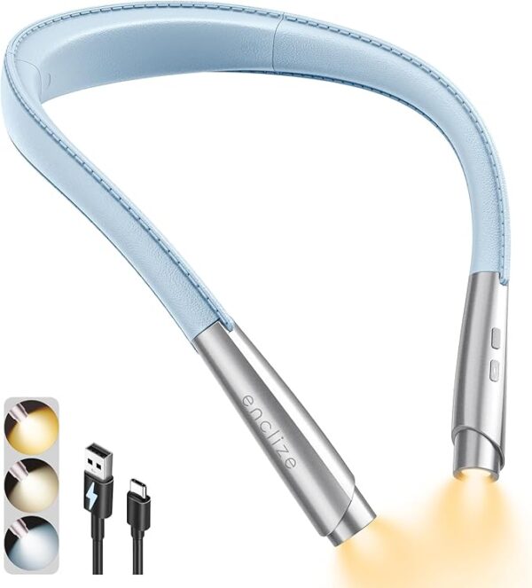 LED neck reading light.