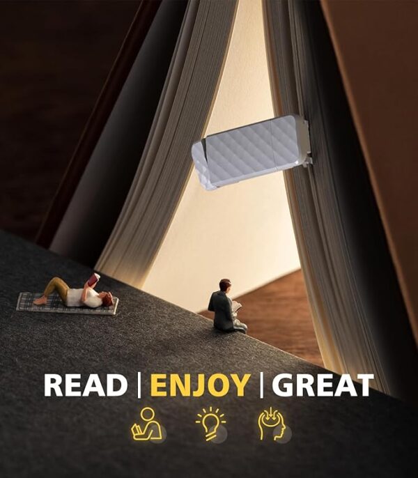 USB rechargeable book light clip-on