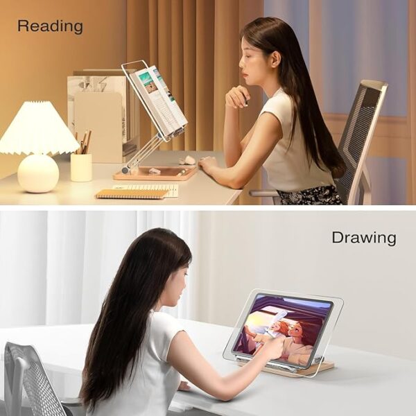 acrylic book stand uses