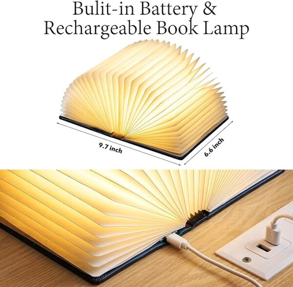 book lamp design