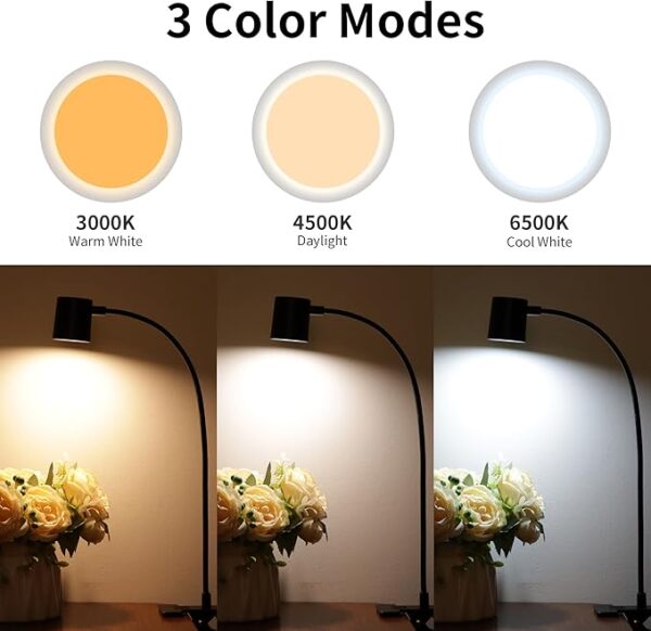 clip-on LED reading lamp colors