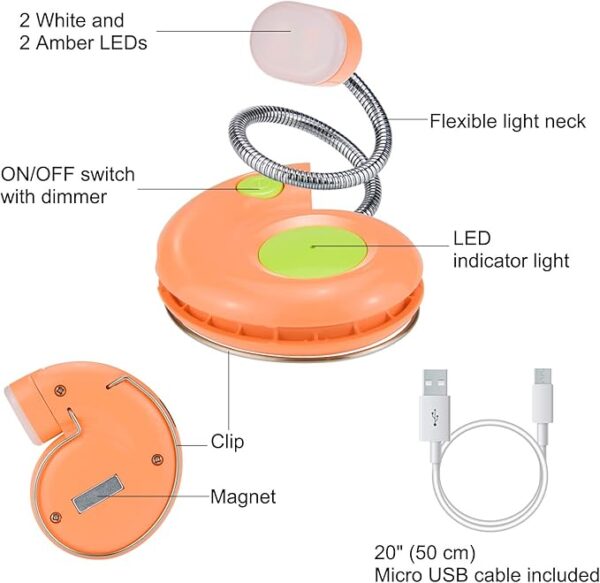 clip-on kids book lights design