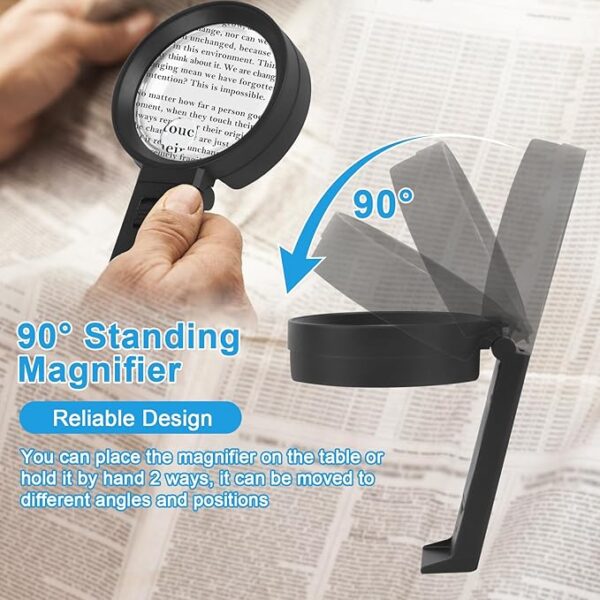 foldable handheld magnifier design