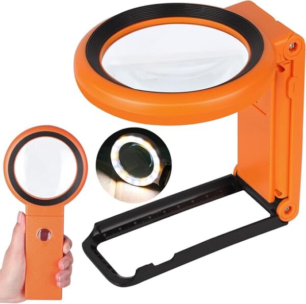 foldable handheld magnifying glass