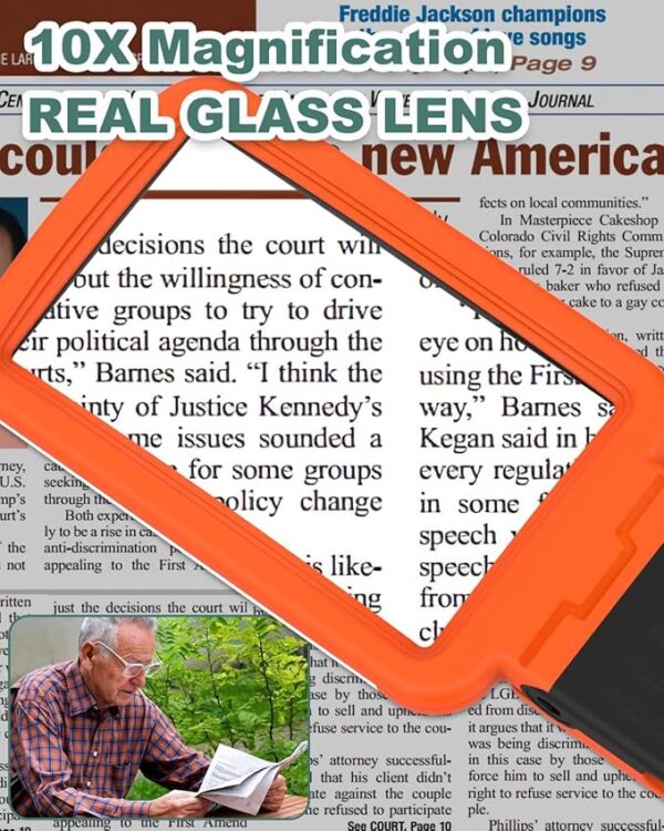 handheld real glass magnifier magnification