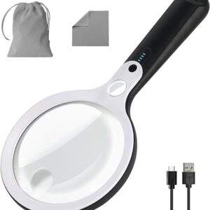 magnifying glass with light details