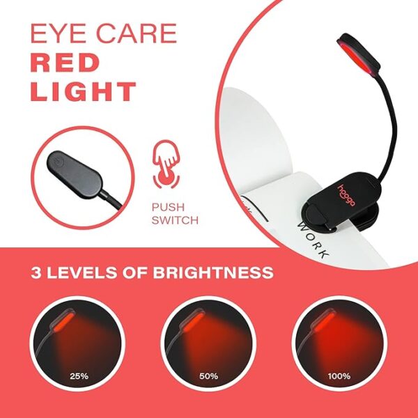 red book light brightness