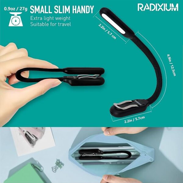 slim rechargeable book light design