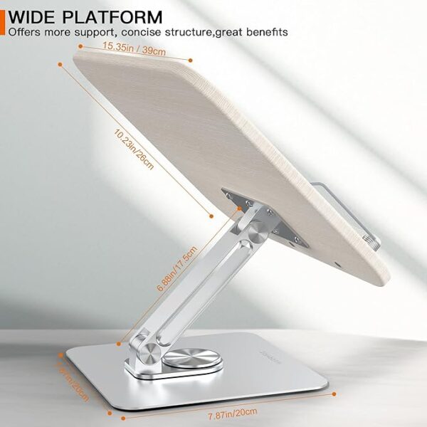 wood book stand size