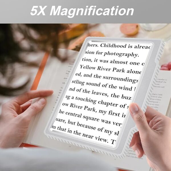 5X magnifying glass magnification