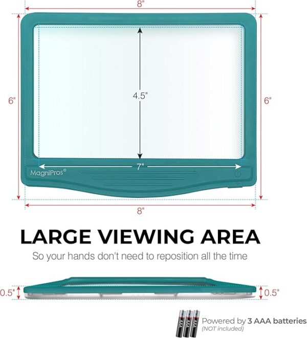 MagniPros large page magnifier dimensions