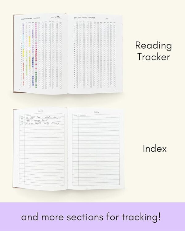 reading journal tracker