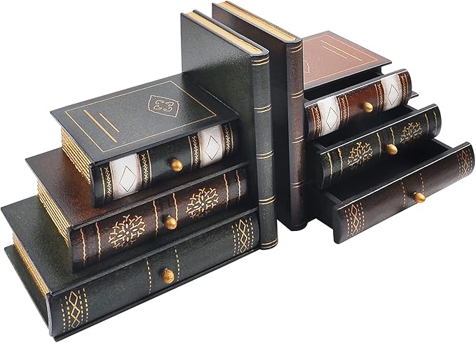 vintage decorative book organizer
