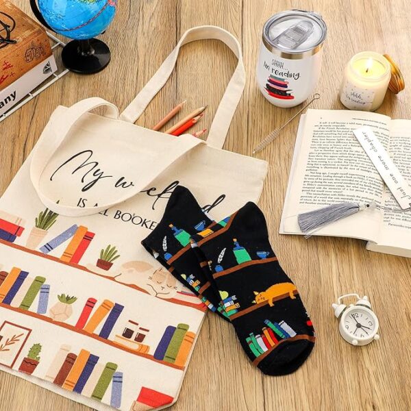 Inbagi gift set tote bag and socks