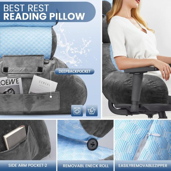 adjustable reading pillow deisgn