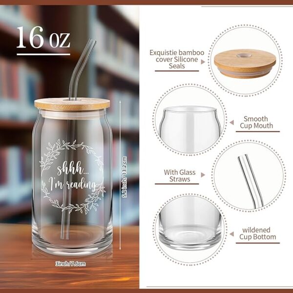 book lover gift set drinking cup details