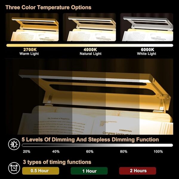 Boyanda book stand color temperature options