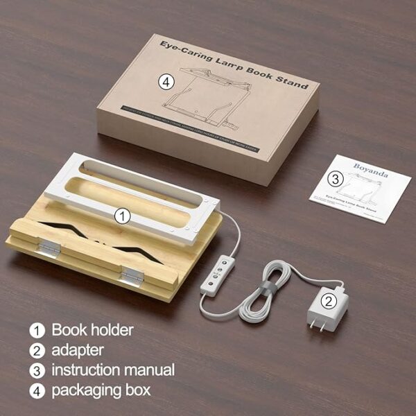 Boyanda book stand inclusions