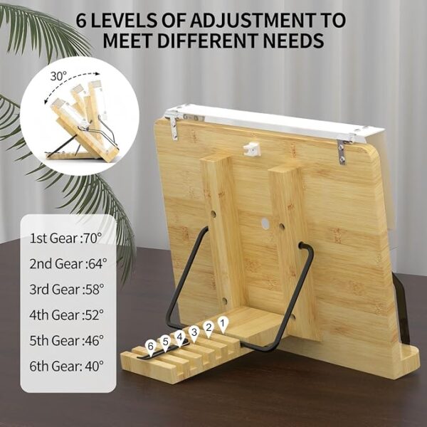 Boyanda book stand levels of adjustment