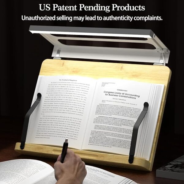 Boyanda book stand with lights