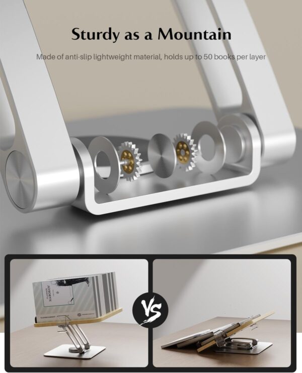 KVRG adjustable book stand feature