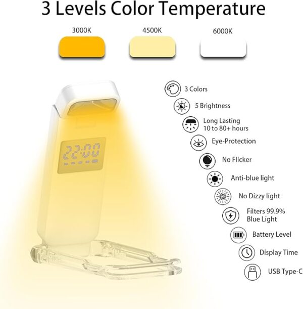 digital book light color temperature