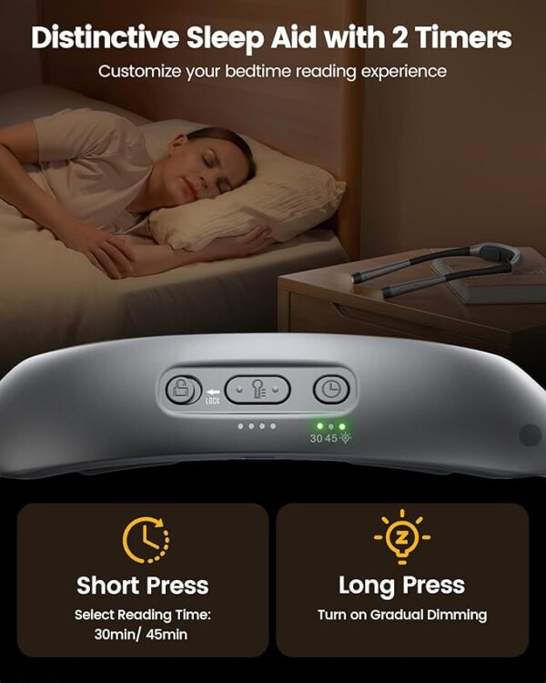 glocusent ergonomic reading light feature