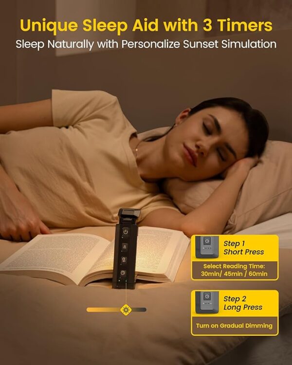 glocusent extendable book light feature
