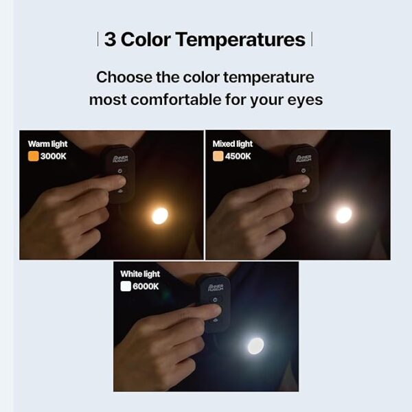 clip-on book light color temperatures