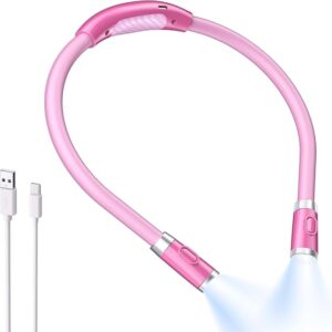 pink neck reading light