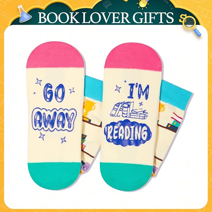 Zmart reading socks print