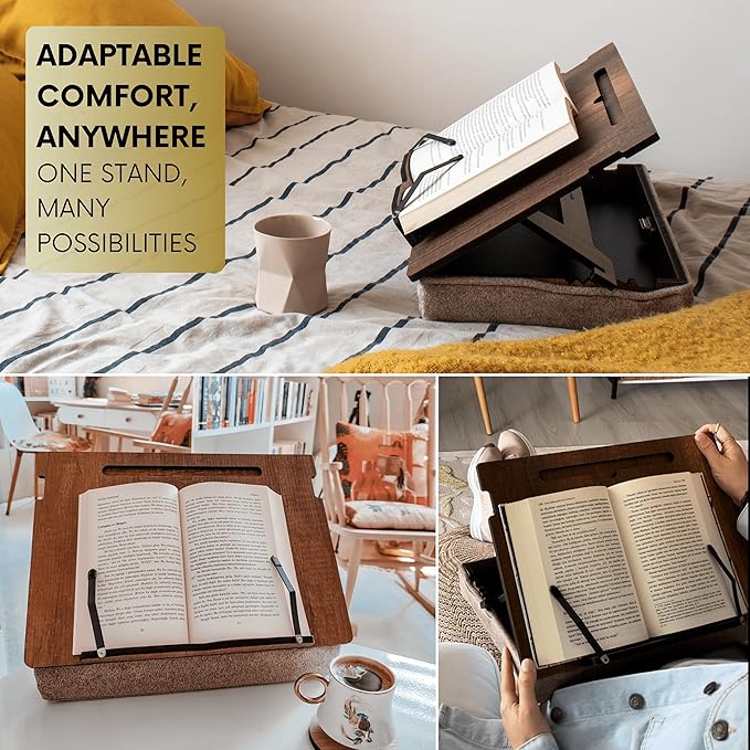 book holder with storage features
