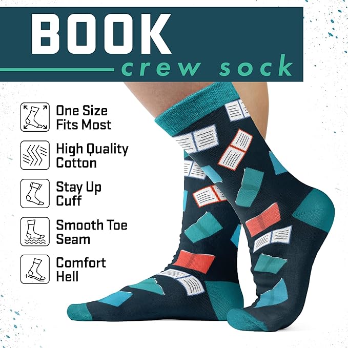 funny reading socks details