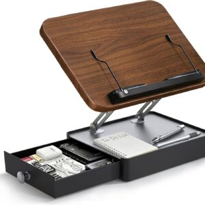 book stand with storage drawer