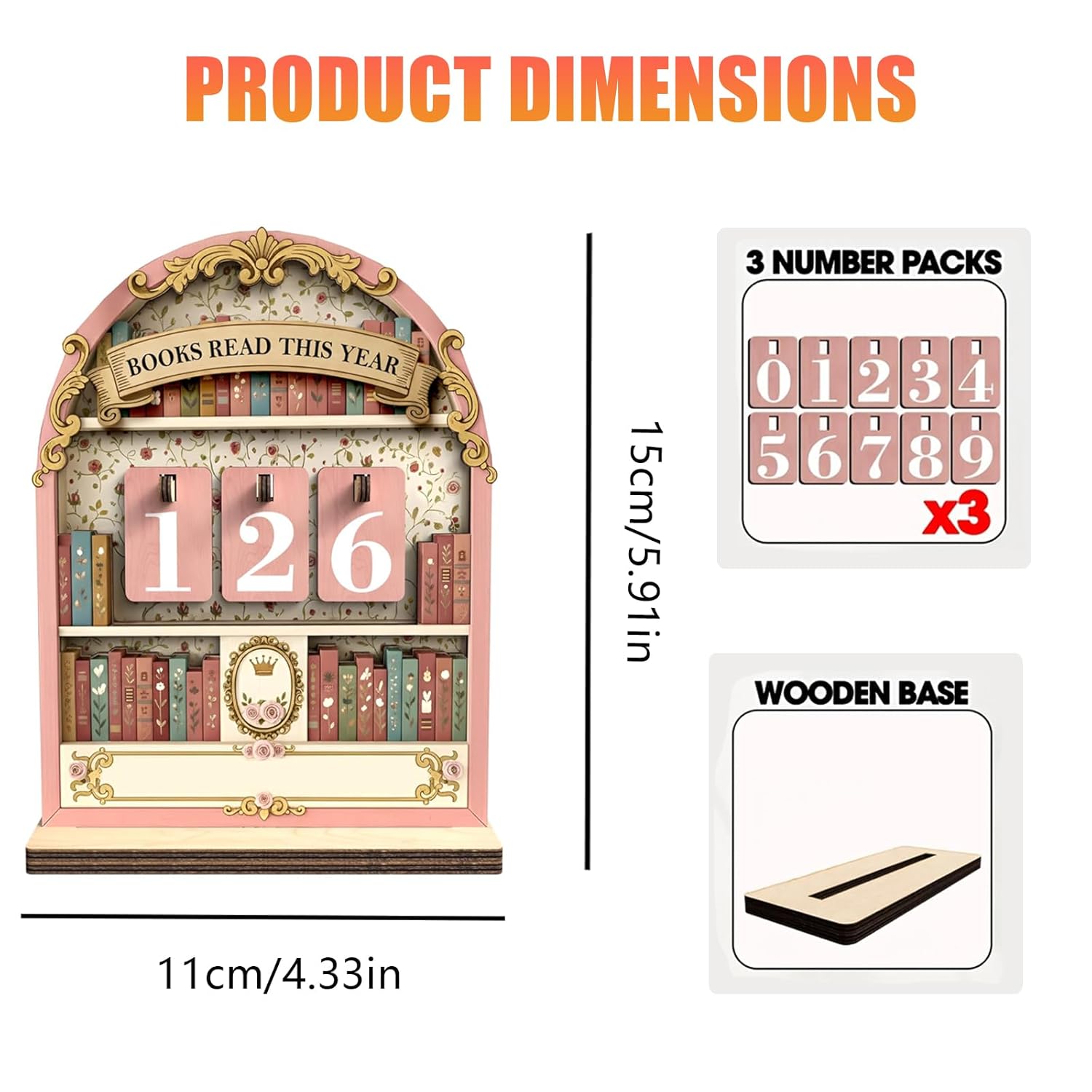 book tracker dimensions