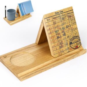 triangle book stand with drink holder