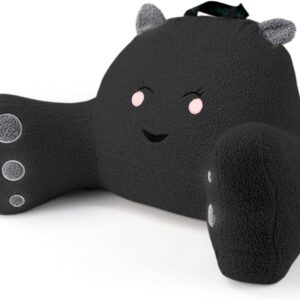 black reading pillow