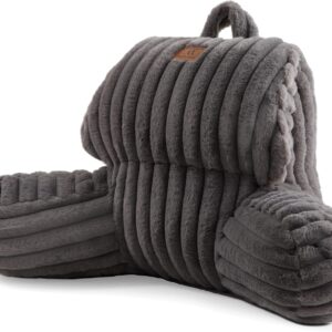 home faux fur reading pillow