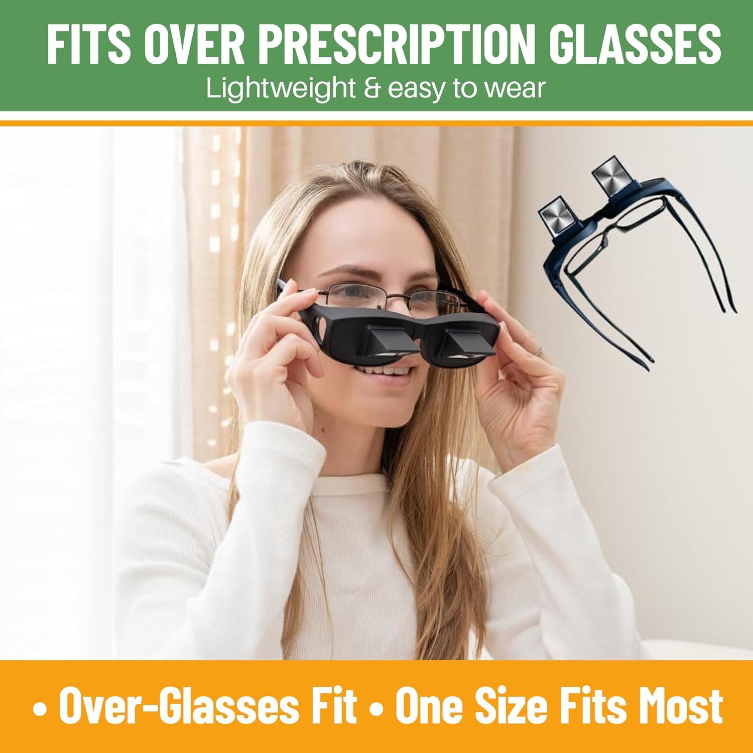 prism reading glasses size